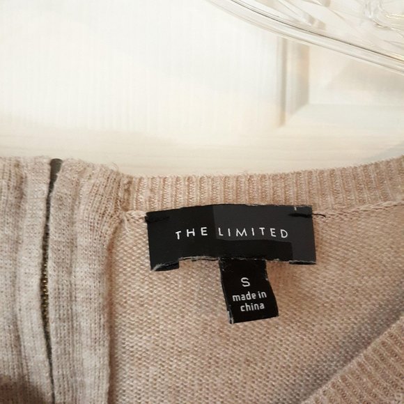 The Limited Womens Sweater Size Small Tan V Neck - Picture 3 of 8